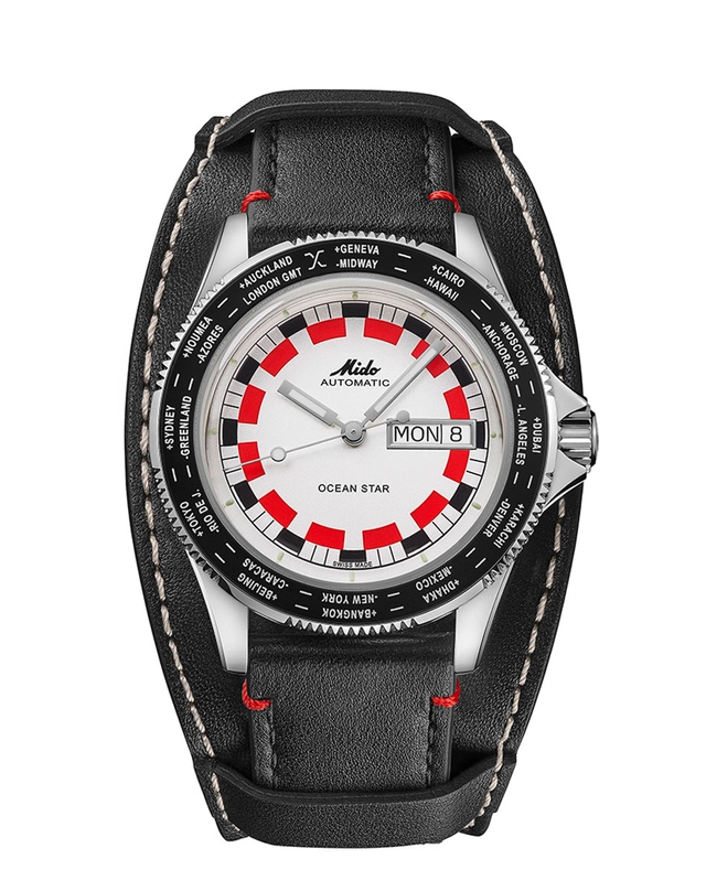 Mido Ocean Star Worldtimer mit Unterlegband Mido Ocean Star Worldtimer mit Unterlegband