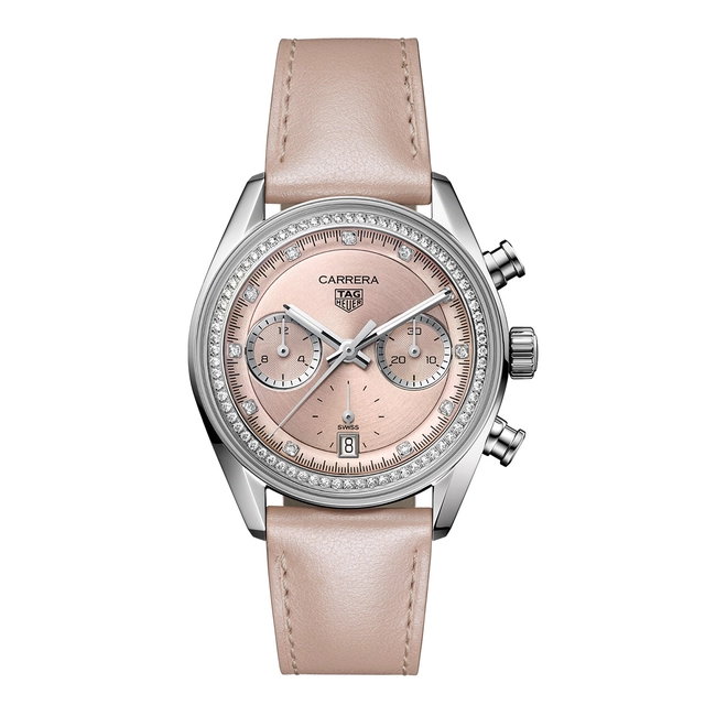 TAG Heuer Carrera Chronograph in Puderrosa, Referenz CBS2215.FC6568