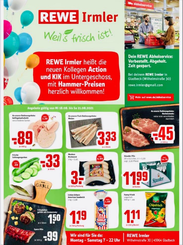 REWE Dortmund Gladbeck Wilhelmstr. 30