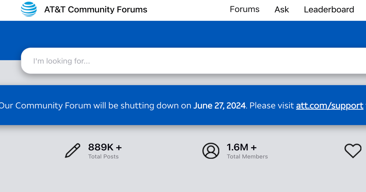 AT&T kills community forum website amid price hikes