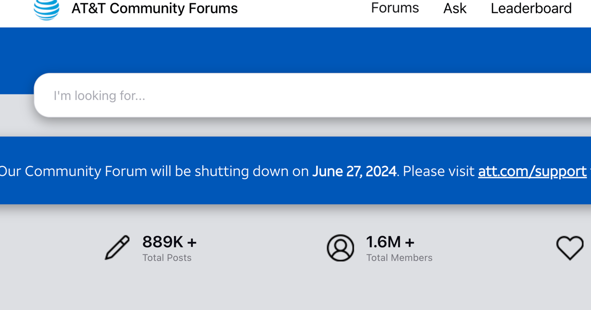 AT&T kills community forum website amid price hikes