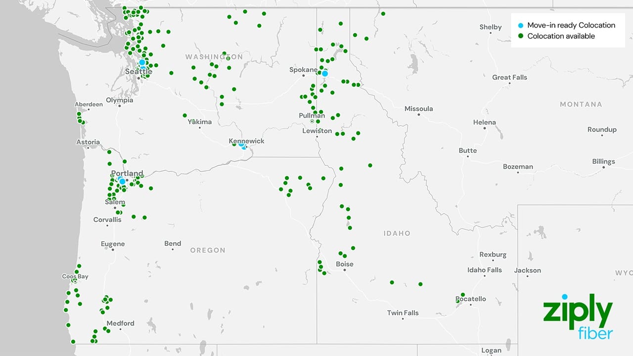 Fiber build helps spawn Ziply's new multi-state colocation service