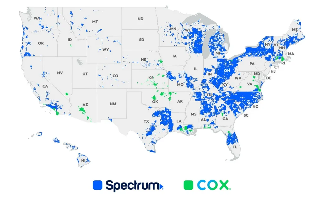(Source: Charter Communications) Charter-Cox US footprint as of 8-20-2026 (Source: Charter Communications) Charter-Cox US footprint as of 8-20-2026