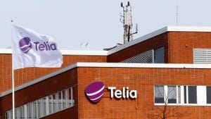 Telia sign on office building