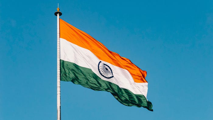 Fly the flag: India's PLI scheme is designed to make the country a center for kit and handset manufacturing. (Source: Naveed Ahmed on Unsplash)