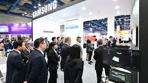 Samsung stand at tradeshow