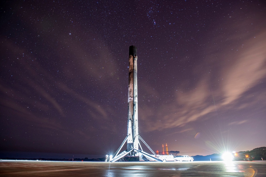 SpaceX satellite in launch