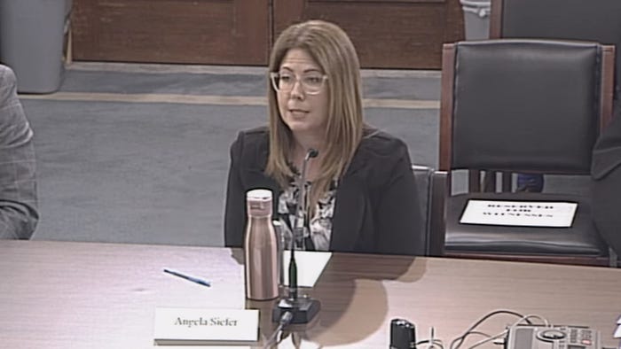 Angela Siefer, NDIA. (Source: screenshot via House Energy & Commerce Committee hearing on May 10, 2023.)