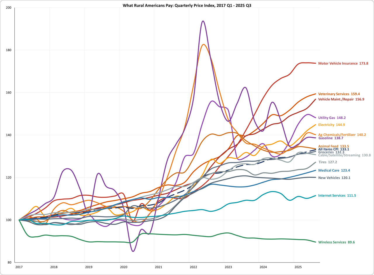 (Source: Bureau of Labor Statistics, CPI and PPI, 2017 to Q3 2025) (Source: Bureau of Labor Statistics, CPI and PPI, 2017 to Q3 2025)