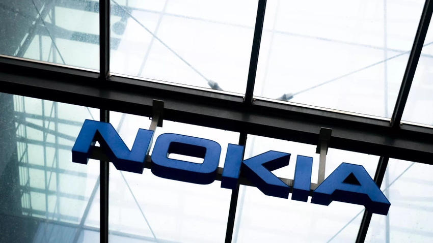 Nokia logo above building
