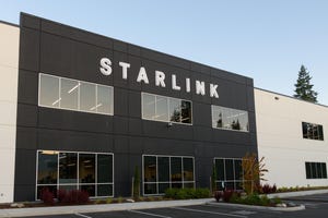 Facade of Starlink building in Redmond, WA