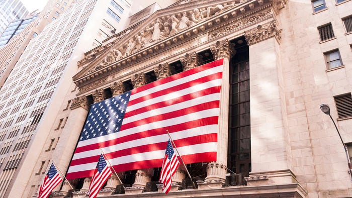 Stars and stripes: Despite hopes that the Biden administration would be less confrontational, the big three telcos are still set to delist from the NYSE. (Source: David Vives on Pixabay)
