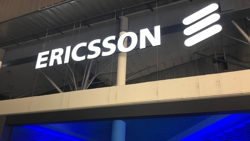 Ericsson logo at MWC