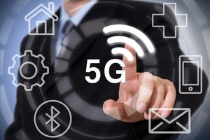 5G IoT integration mobile telecommunication business IT web networking concept