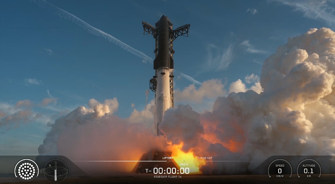 Starship reaches orbit, releases 26 'V3' Starlink satellites