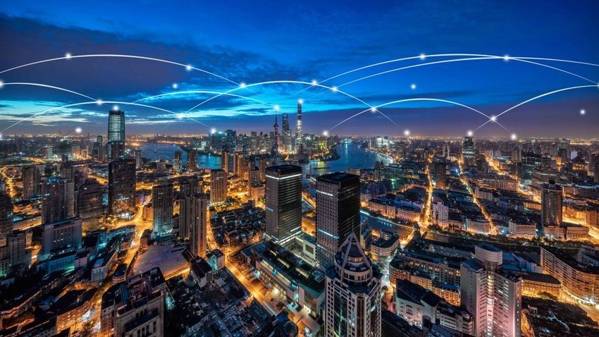 Image representing connected city