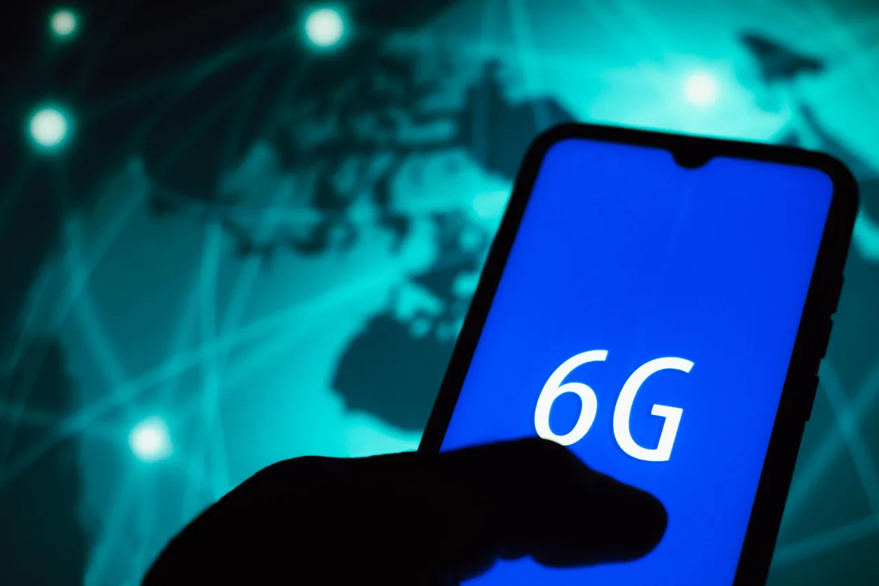 6G logo seen displayed on a smartphone 6G logo seen displayed on a smartphone