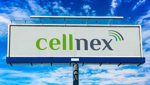 Cellnex logo on billboard