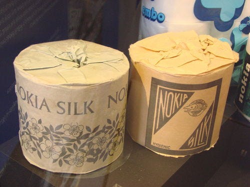 It took Nokia about 160 years to go from loo rolls to 5G networks. (Source: Catlemur via Creative Commons)
