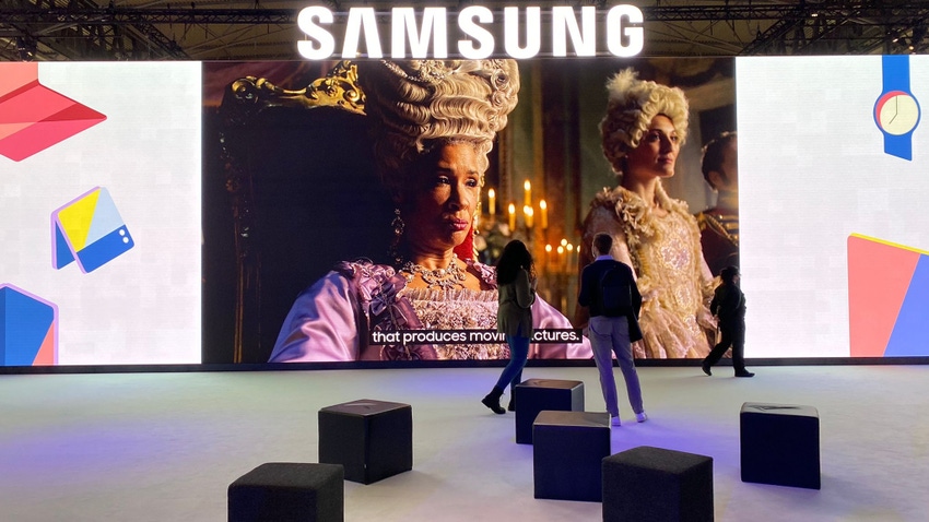Samsung stand at Mobile World Congress 2022