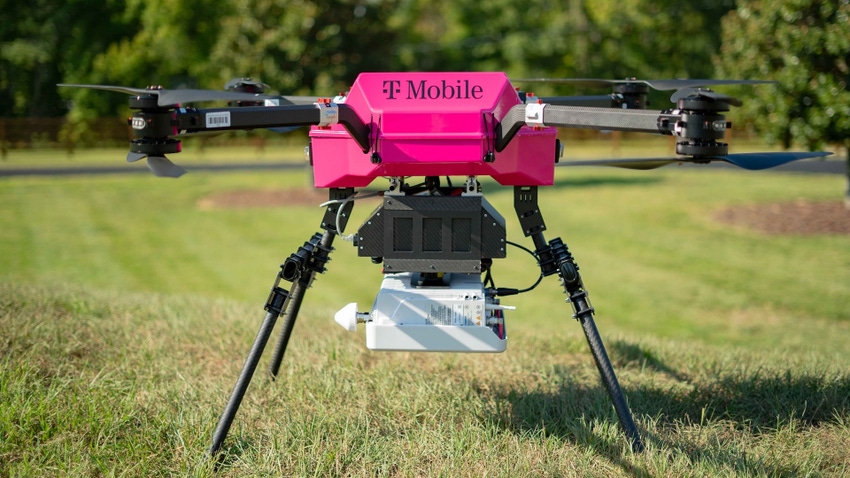 T-Mobile drone on the ground