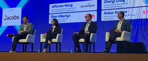 Accenture's Jefferson Wang, AT&T's Cheryl Choy, Dish Network's Eben Albertyn and T-Mobile's Ankur Kapoor.