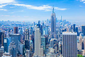 Manhattan skyline, New York Skyline, Empire State Building, New York City, United States of America, North America, USA