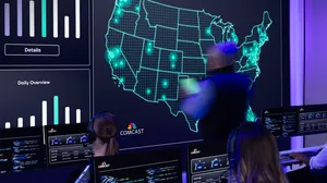 Comcast NOC showing distributed edge locations Comcast NOC showing distributed edge locations