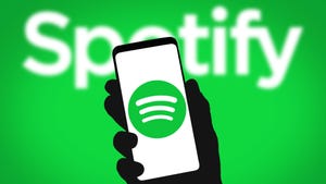 Spotify logo on smartphone