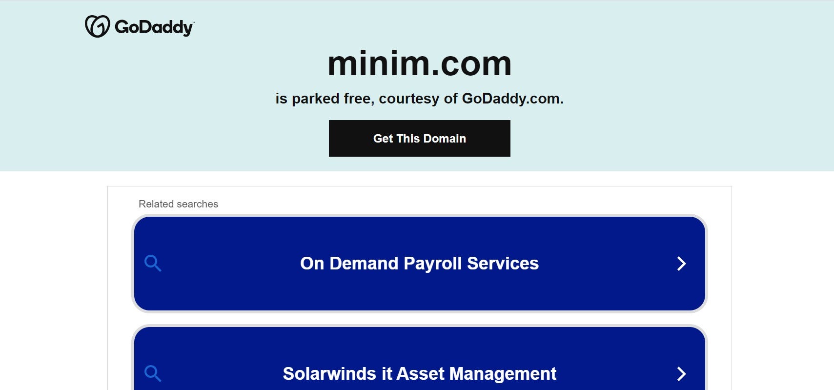 Screenshot of Minim.com taken November 11, 2023