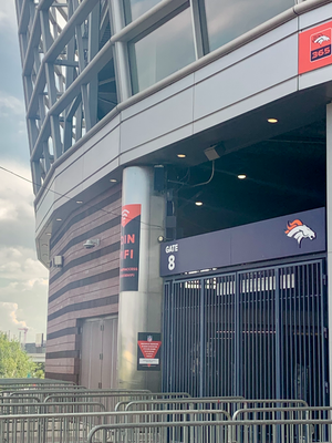 Verizon has installed a number of difficult-to-spot 5G antennas around the Broncos' stadium. (Source: Light Reading)