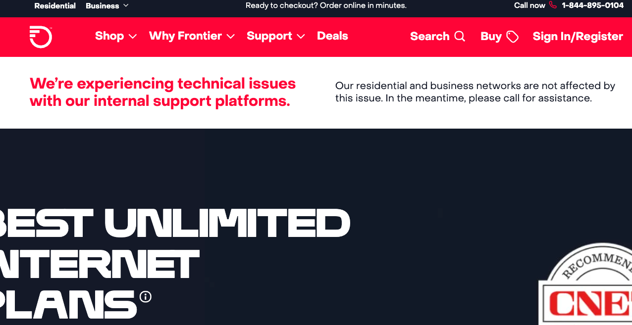 Frontier warns of 'technical issues' - Vimarsana News