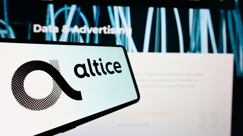 Altice logo on a smartphone