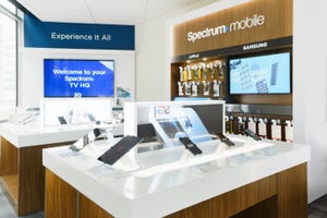 Charter Spectrum Mobile product featured in store