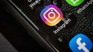 Facebook and Instagram icons on smartphone screen
