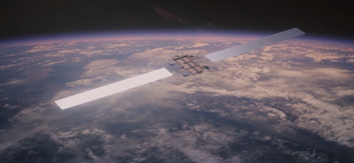 (Source: SpaceX) Rendering of the Starlink V3 satellite.