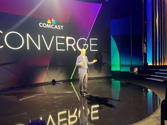 Comcast Chairman and CEO Brian Roberts speaks at the 'Converge' event 