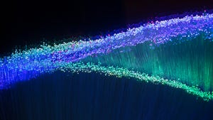 Abstract fiber-optic graphic