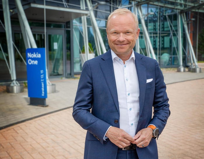 Nokia CEO Pekka Lundmark says mobile market share is now growing. (Source: Nokia)