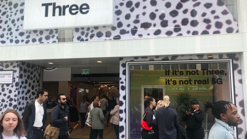 Three store in central London