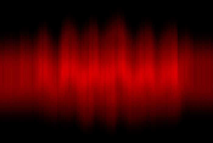 red sound wave 