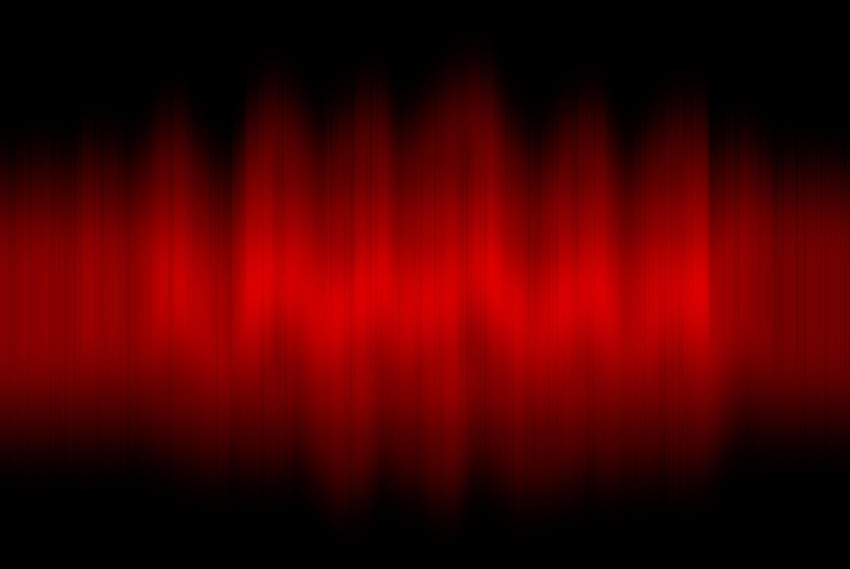 red sound wave