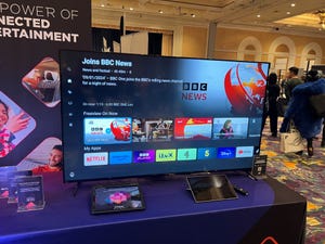 Sharp TV running TiVO OS at CES 2024
