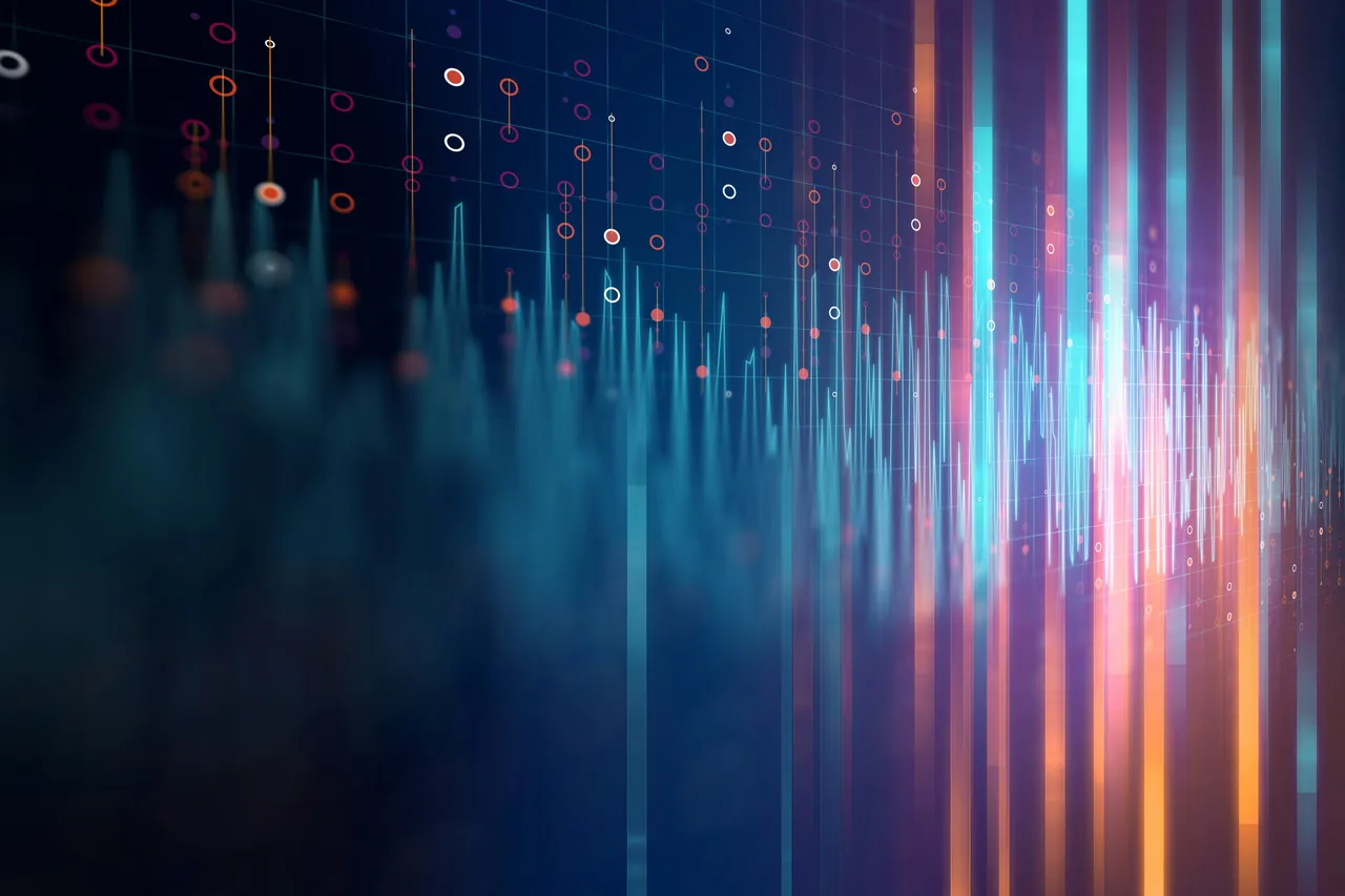 Abstract spectrum sound waves technology Abstract spectrum sound waves technology