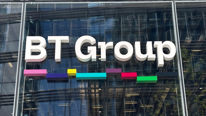 BT's logo outside its headquarters