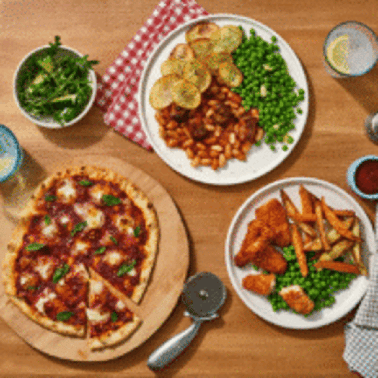 Trio of Gousto's Family Kitchen meal collection