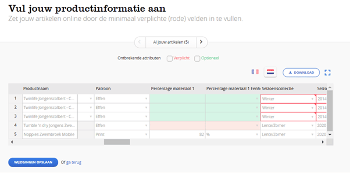 Choose 'Based on selection'