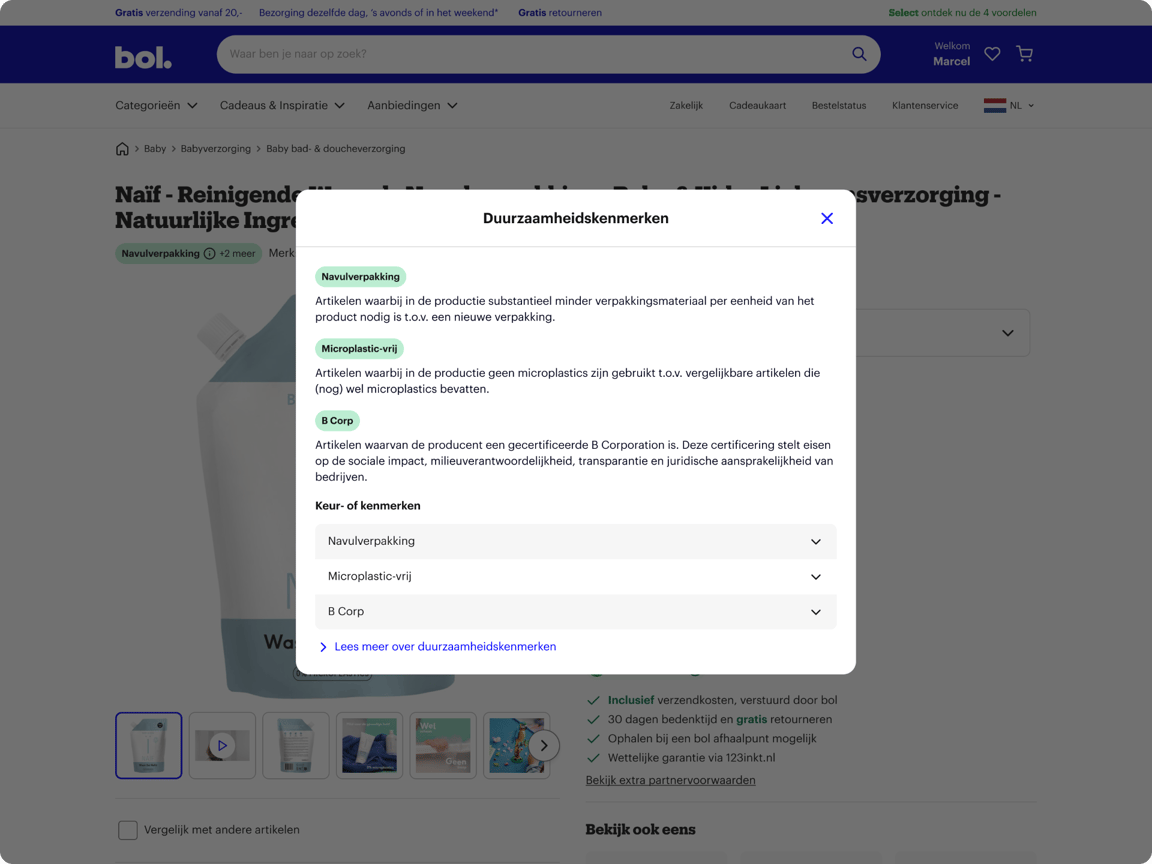 Beispiel Begründung Nachhaltigkeitsmerkmal