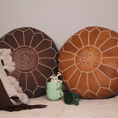 Moroccan poufs