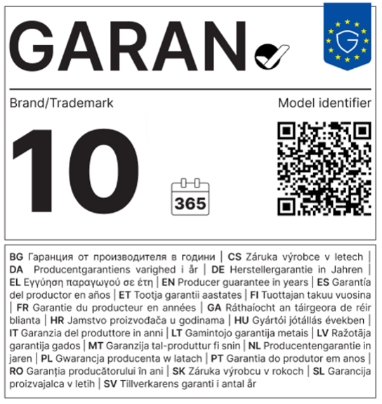Beispiel für kommerzielle Garantie